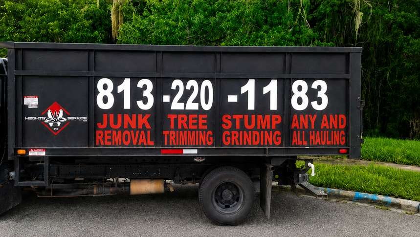 Heights Services dump truck